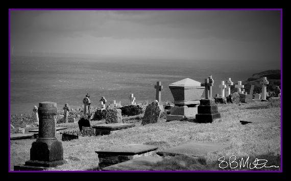 Clifftop Graveyard: Photograph by Steve Milner